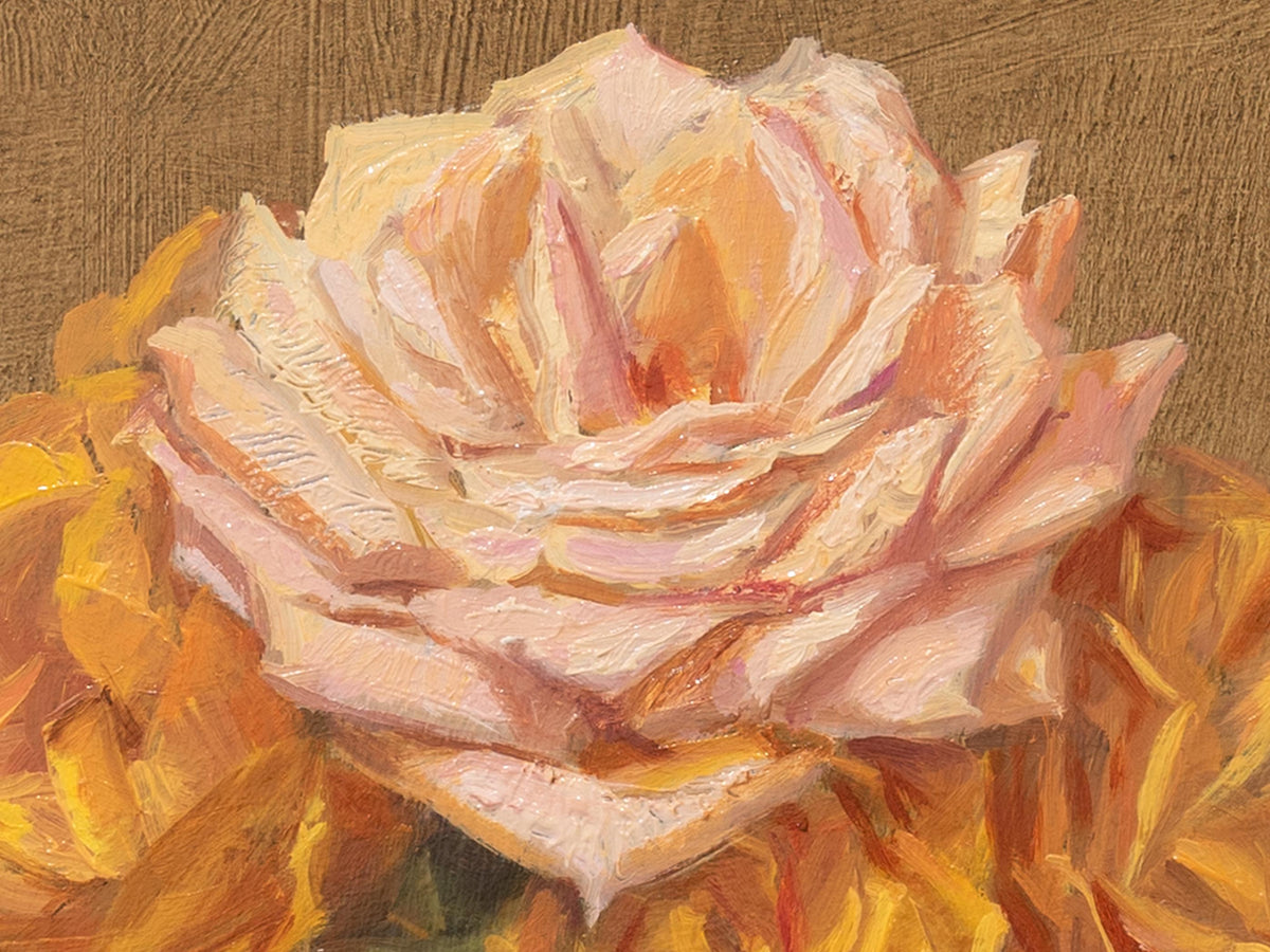 Roses in a Vase, Original Oil Painting, Floral Still Life Fine Art