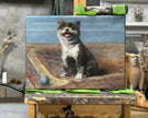 Another dog portrait painting in an old master art.