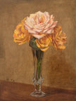 Roses in a Vase, Original Oil Painting, Floral Still Life Fine Art